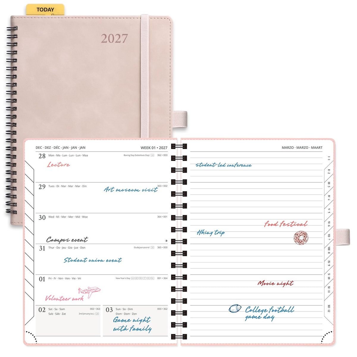 Omgoods - Agenda 2027 A5 Spiraalboek met Softcover