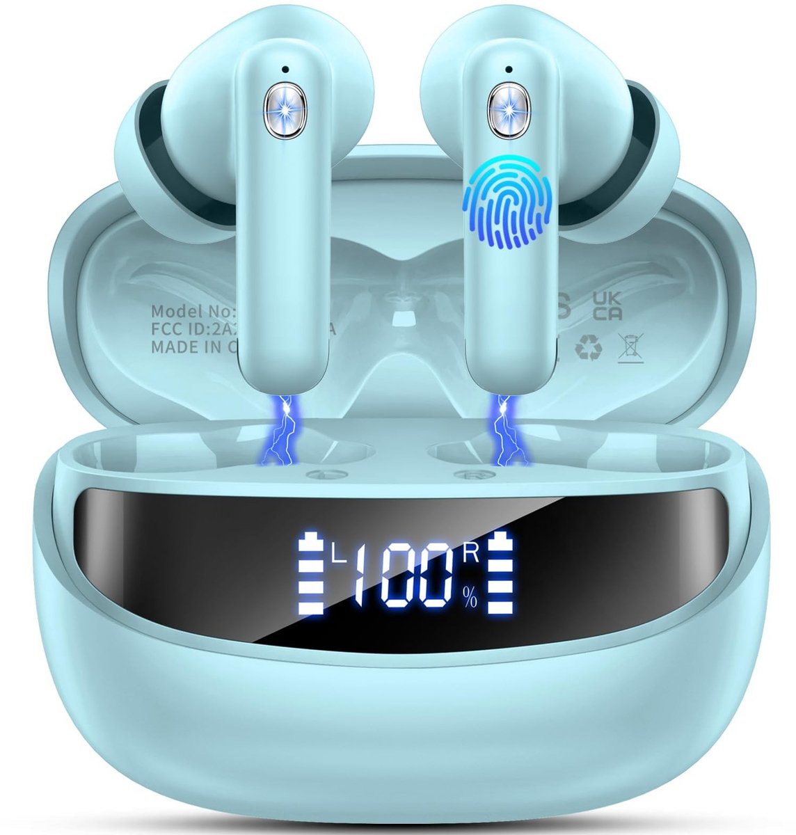 Omgoods - Draadloze Bluetooth Hoofdtelefoon - 50 Uur Speeltijd en Ruisonderdrukking
