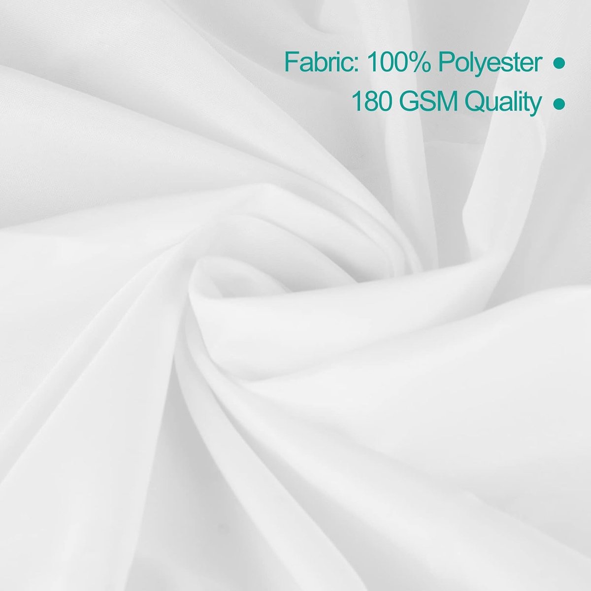 Tafelkleed Wit 6 Pack, 152 x 260 cm Rechthoekig Tafelkleed | 100% Polyester, Dikker, Wasbaar, Bruiloft, Feest, Banket, Decoratie