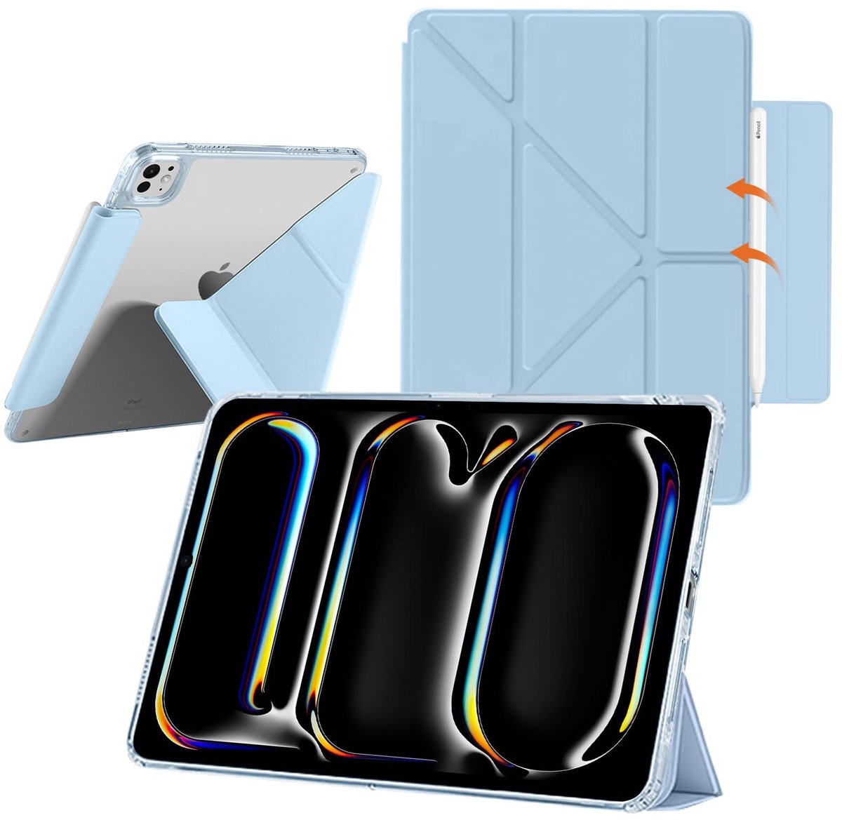 Omgoods - iPad Pro 11 Inch Hoes - Dunne Schokbestendige Bescherming met Magnetische Stand