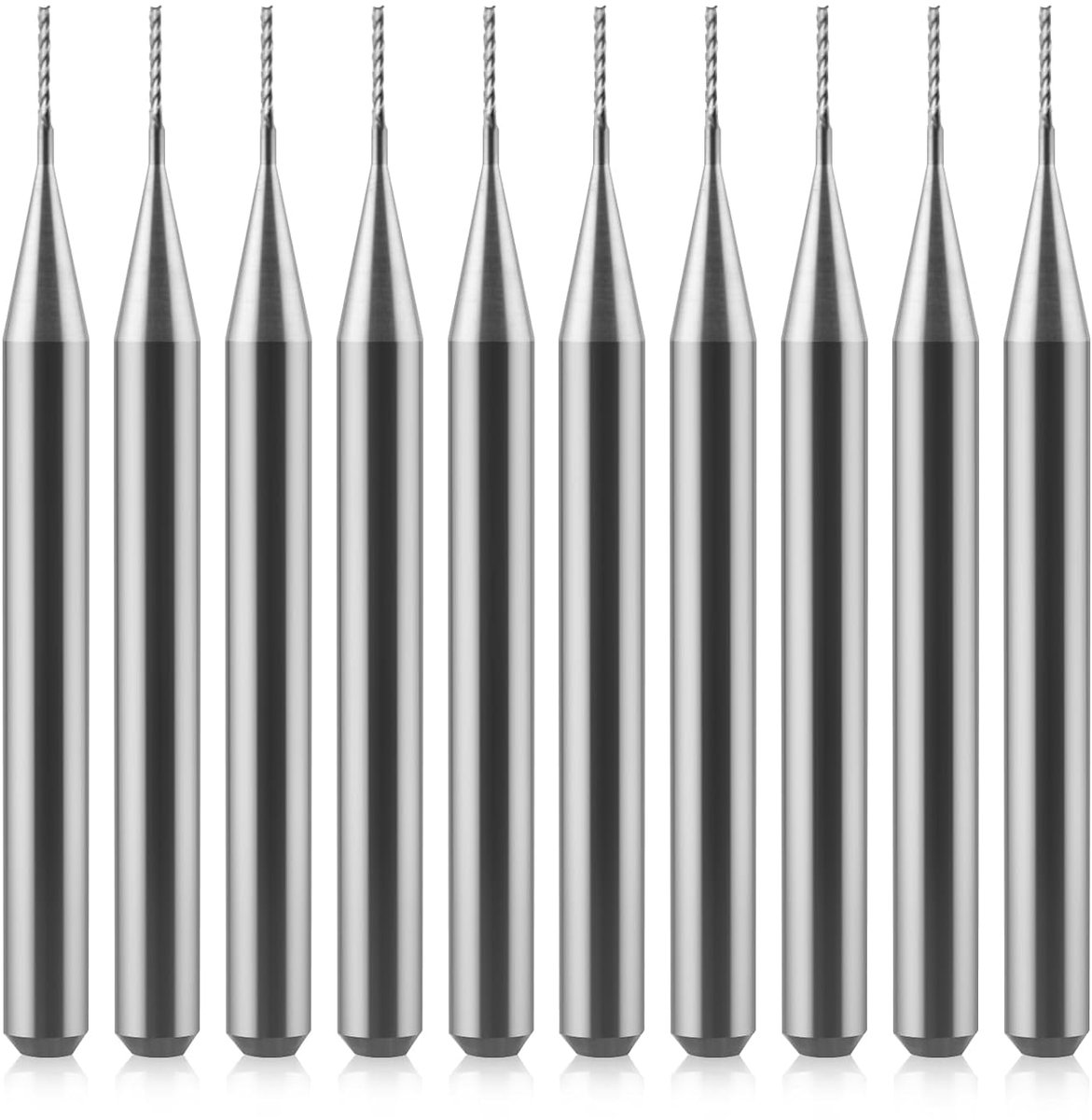 0,5 mm schachtfrees CED hardmetalen schachtfrees graveerfrees CNC-frees voor PCB-machine, 10 stuks