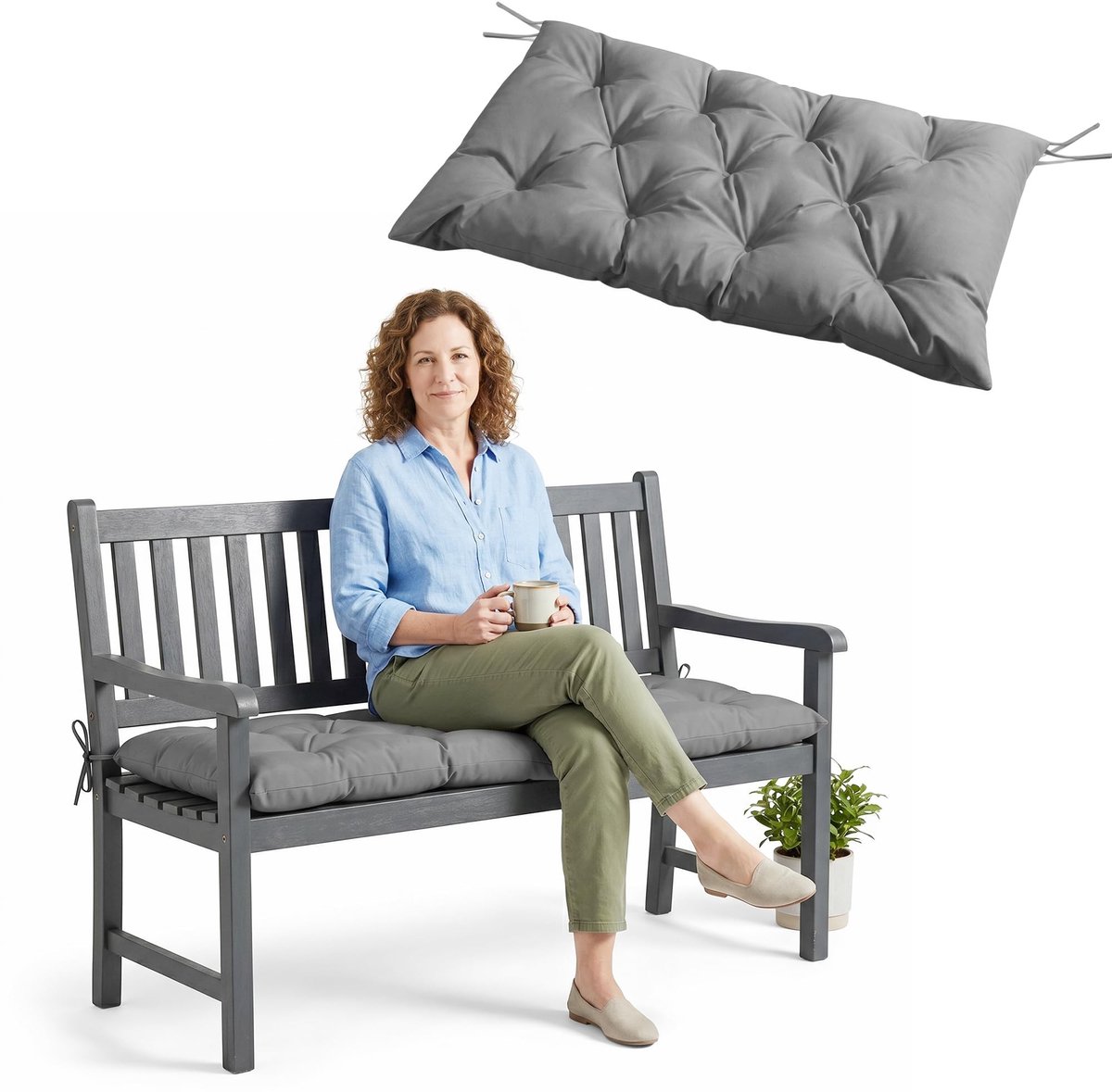 Omgoods - Waterdicht Bankkussen voor Binnen en Buiten - 100 x 50 cm