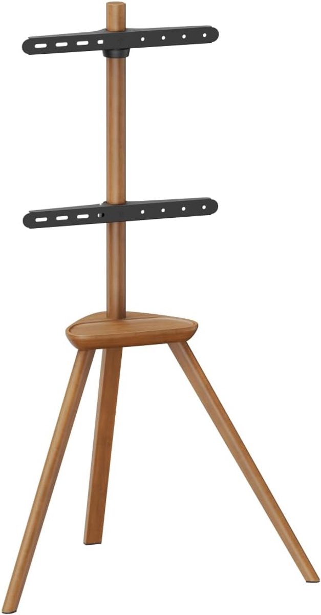 TV Standaard - Vloerstandaard - Studio Statief - Schildersezel Design - Tot 65 inch - Bruin