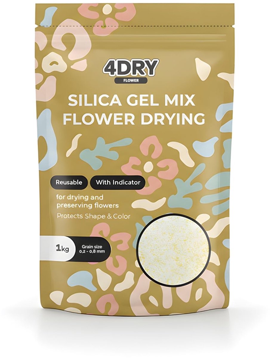 Omgoods - Mix Silica Gel 1 kg met Indicator voor Droogbloemen