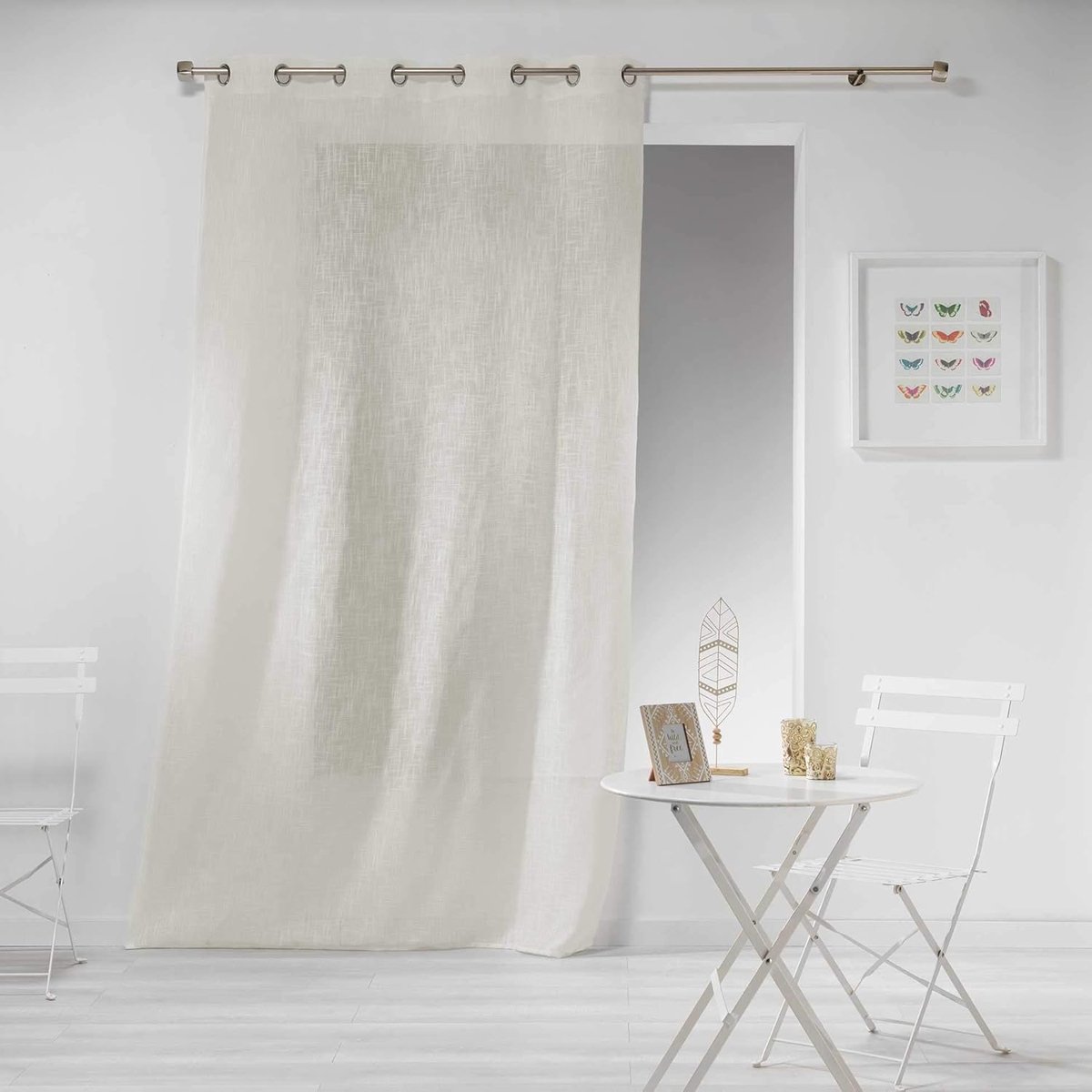 d'Intérieur Haltona Paneel met ogen, linnenlook, weefsels, haltona, polyester, natuurlijk, 280 x 140 cm