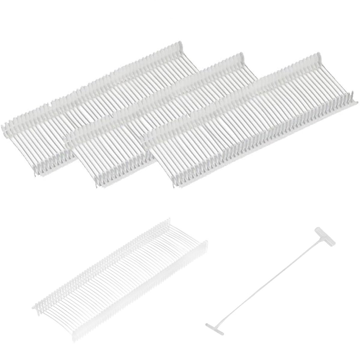 5000 Stuks Lengte 50 mm Etikettering Pistool Nietdraden, Witte Kimble weerhaken tag Prijslabel pinnen Kledingtag Bevestiging voor etiketten, Prijsetikettering