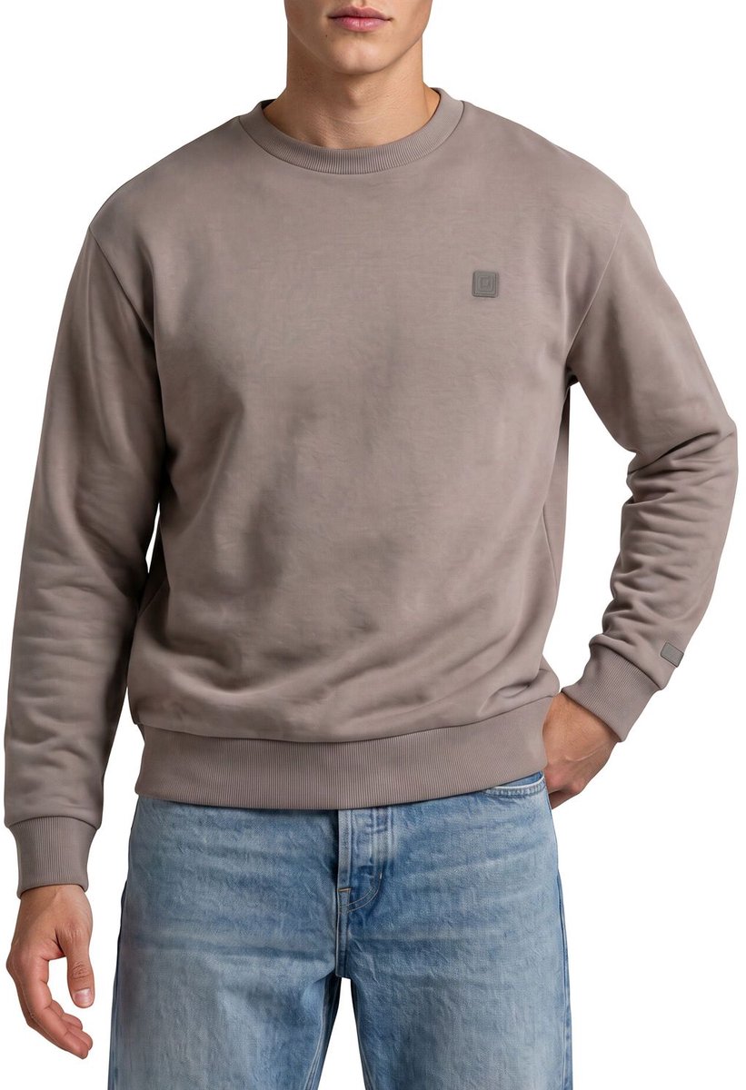riverso Heren trui RIVCarter regular fit Grijs XXL Ronde Hals Volwassenen Sweatshirt zonder capuchon