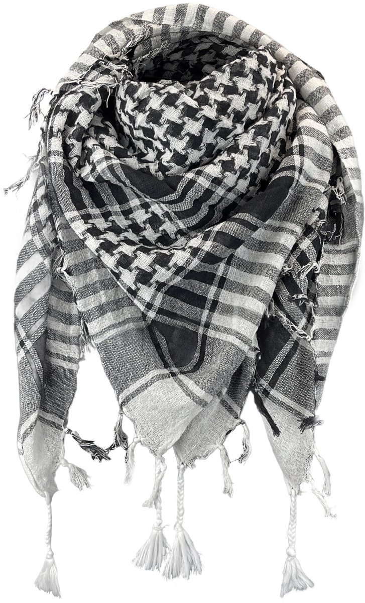 Keffiyeh Palestijnse sjaal, 100% katoen, gemengd