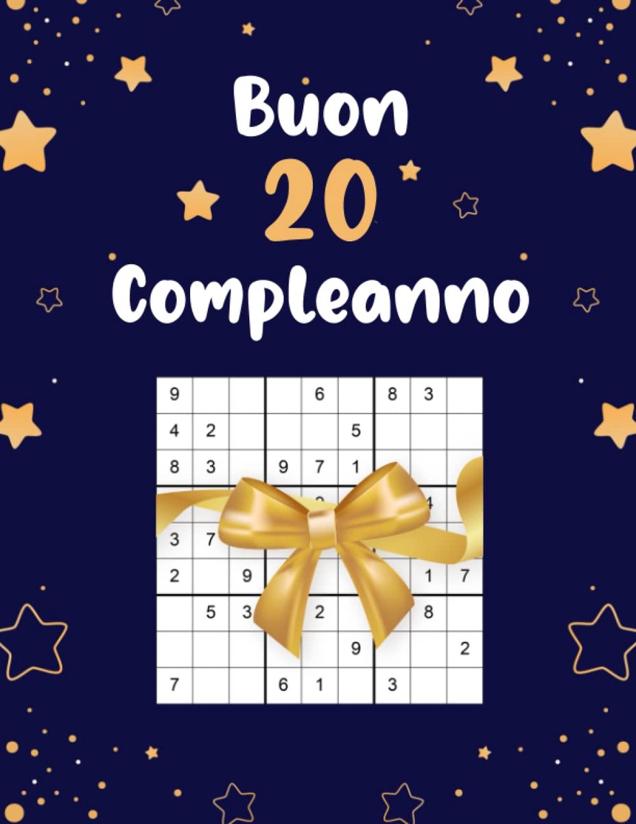 20 Compleanno: Libro di Dudoku con 80 Puzzle di Sudoku per Regalo di Compleanno per Uomo e Donna - Divertente 20 Anni Compleanno Donna e Uomo Regalo