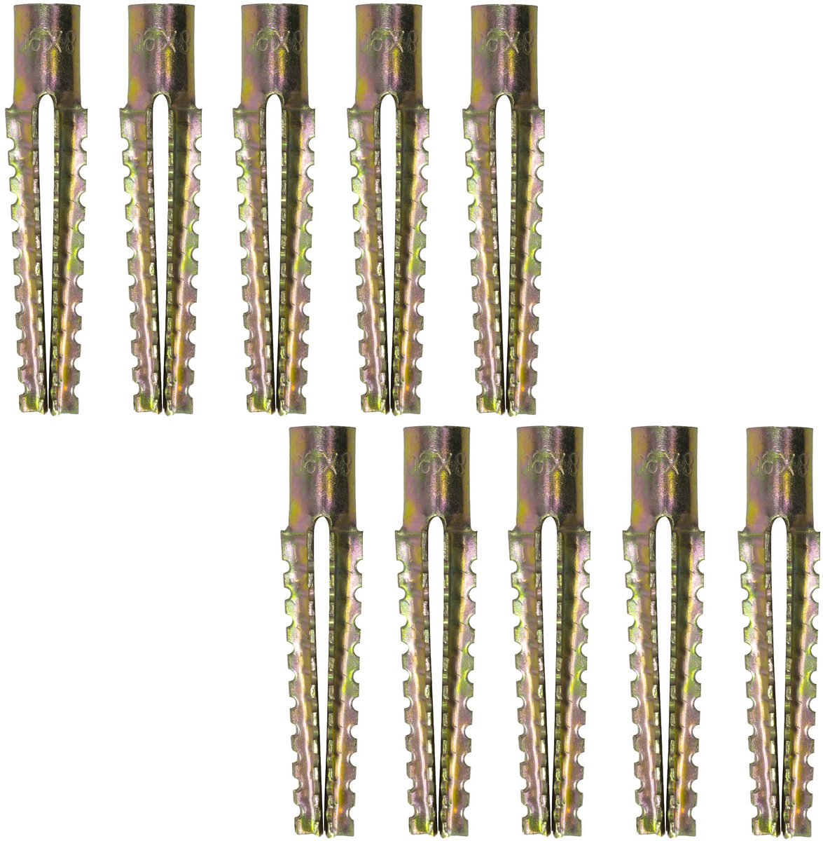 - C67240-10x metalen expansiepluggen - М8x60mm - voor bevestiging in beton, gasbeton, gipstegels
