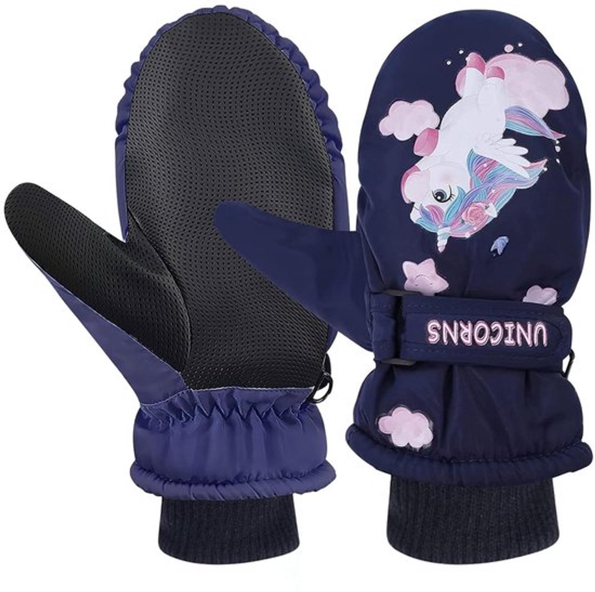 Aladdien Waterdichte Skihandschoenen voor kinderen Blauw