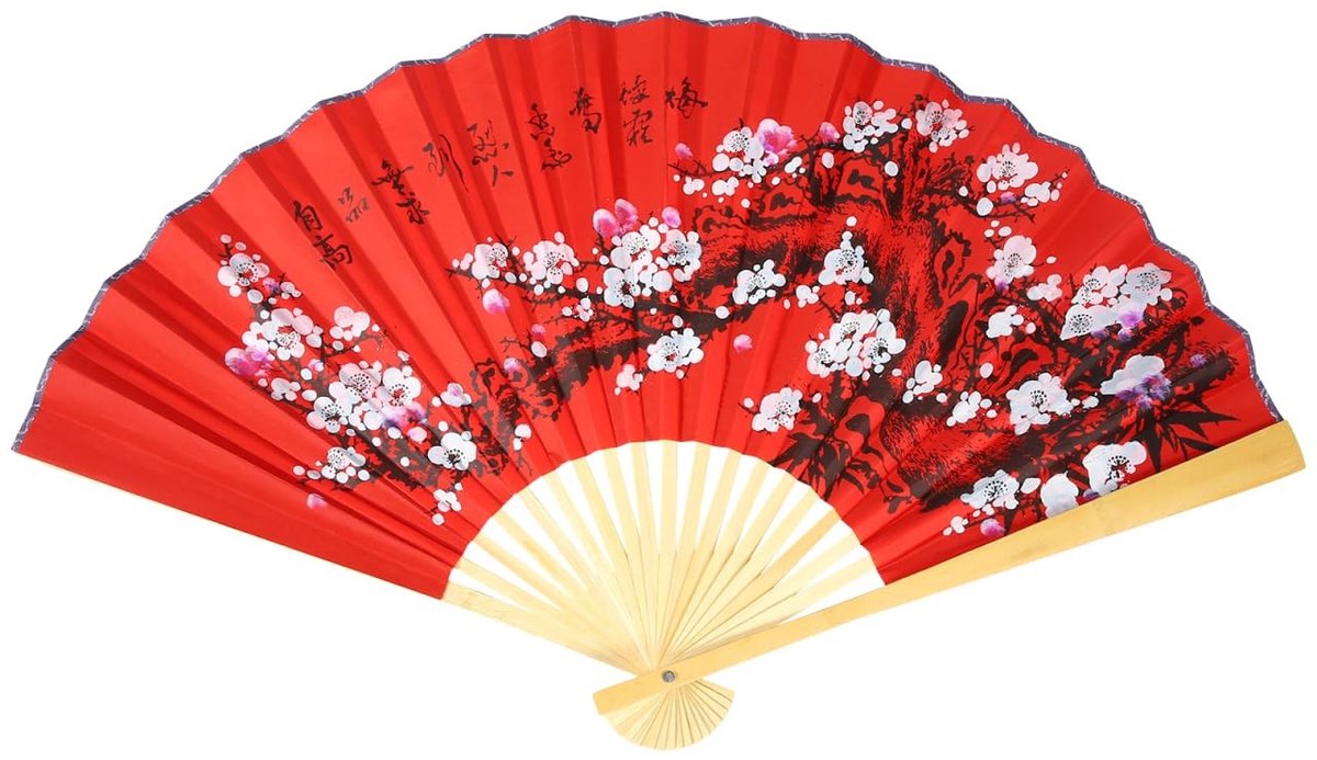 Dailygoods- Waaier Decoratie Antiek Design - Wanddecoratie Woonkamer - Opvouwbare Wandventilator - Themafeesten - Muurkunst - Creatieve Wanddecoratie