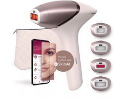 Philips Lumea IPL 9900 Series - Ontharingsapparaat met SenseIQ – Voor Lichaam, Gezicht, Bikini & Oksels – Inclusief 4 Opzetstukken - BRI951/00