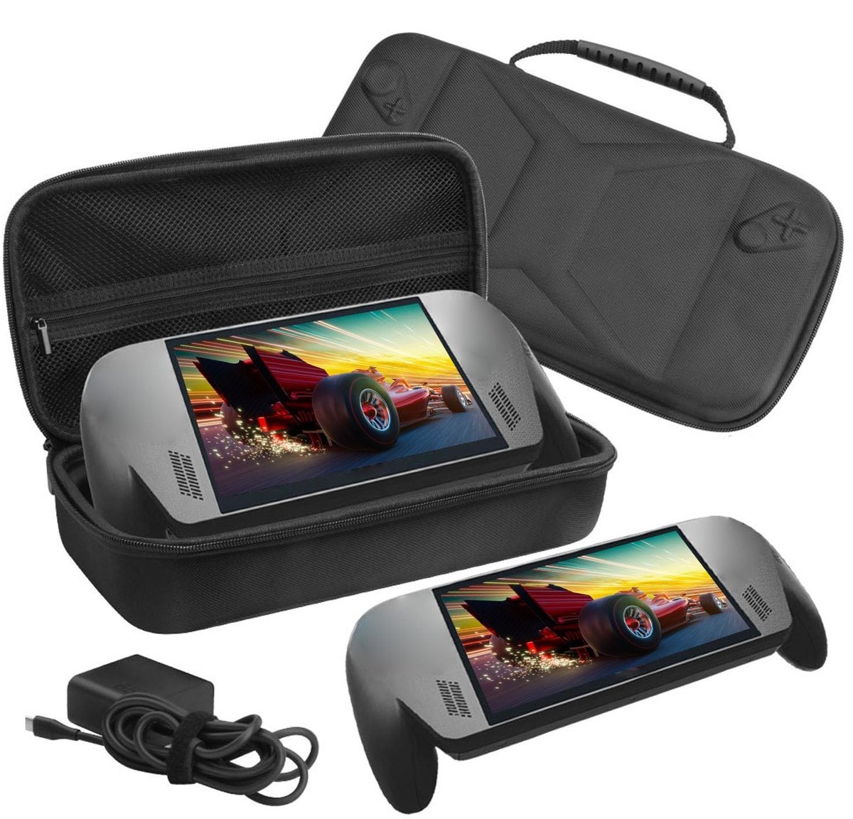 Dailygoods- Harde Koffer Schokbestendig - Draagtas Opslag Grote Capaciteit - Waterdicht - Slagvast Ontwerp - Voor ROG Ally X-gameconsole - Opbergtas