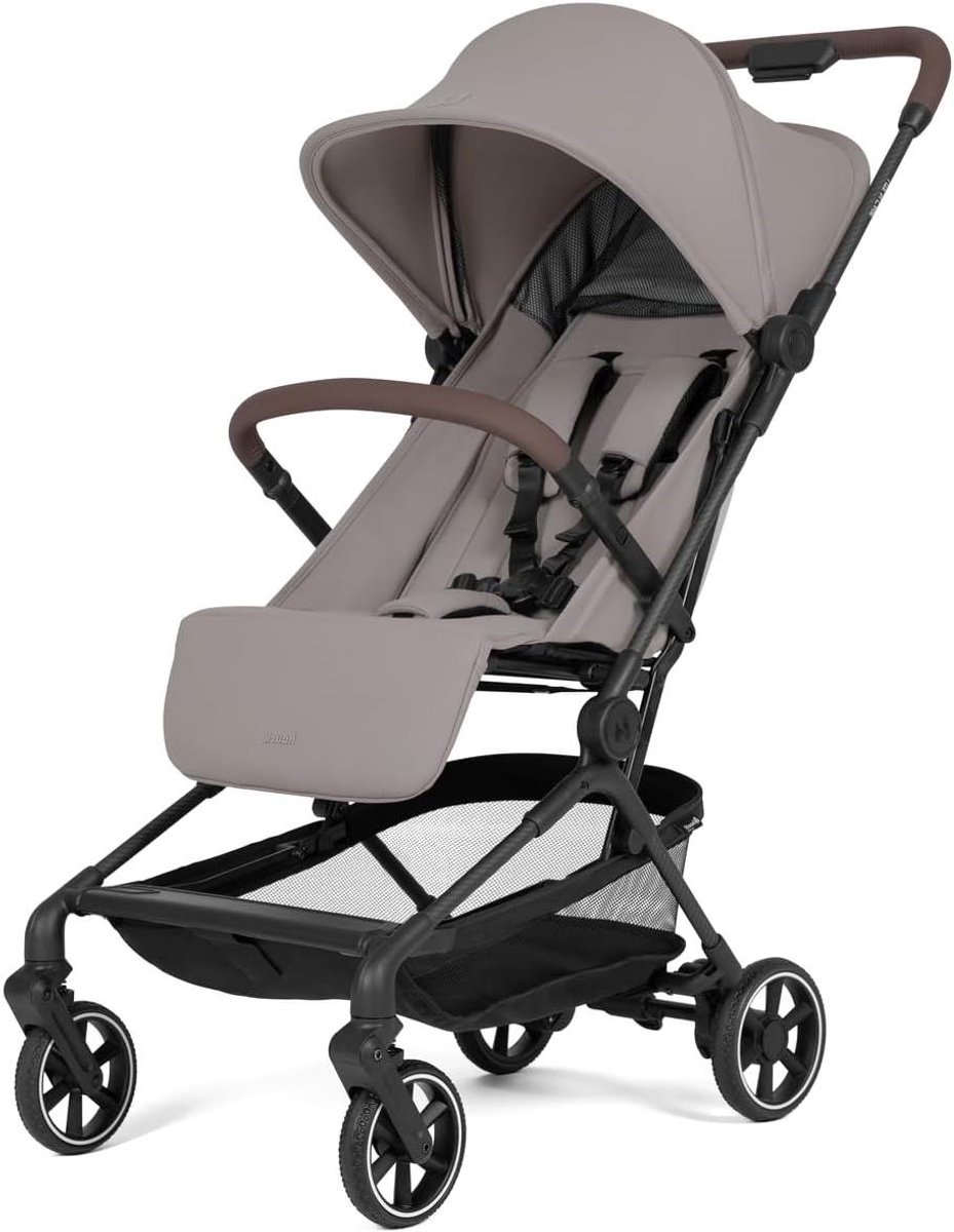 Lichtgewicht Buggy - Reisbuggy Compact - Reizen met Kinderen - Eenhands Inklapbaar - Handbagage Formaat - Sandy Taupe
