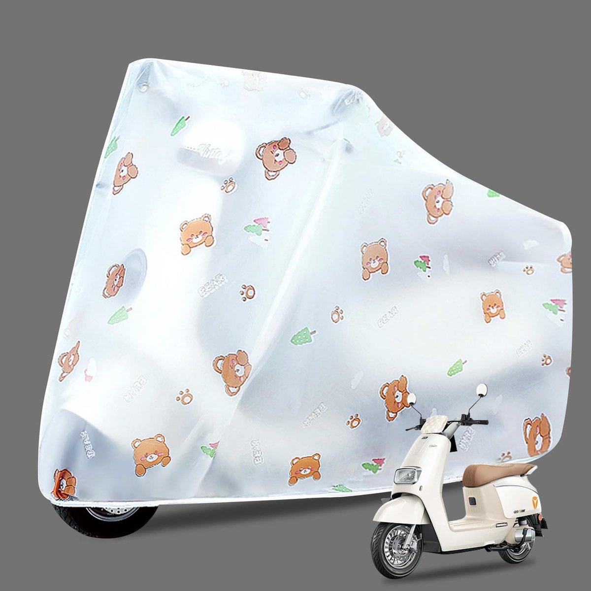 Dailygoods- Motorhoes Waterdicht - PEVA Materiaal - Geschikt voor Buiten - UV-Bescherming - 220 x 120 cm - Lichtgewicht en Duurzaam - Motorfietscover
