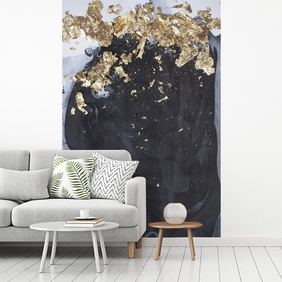 Papier peint - Papiers Papier peint photo Marbre - Or - Luxe - Largeur 160 cm x Hauteur 240 cm