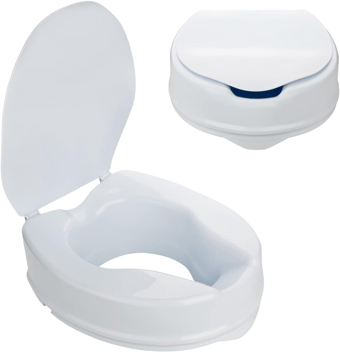 CRLYN® Toiletverhoger 10 cm - Voor Ouderen - WC Verhoger - Wit