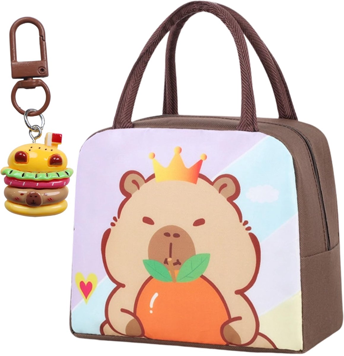 Lunchtas, schattige lunchtassen voor vrouwen en kinderen, waterdichte geïsoleerde lunchtas, meisjes lunchbox koeltas klein voor werk, school, picknick, reizen, strand