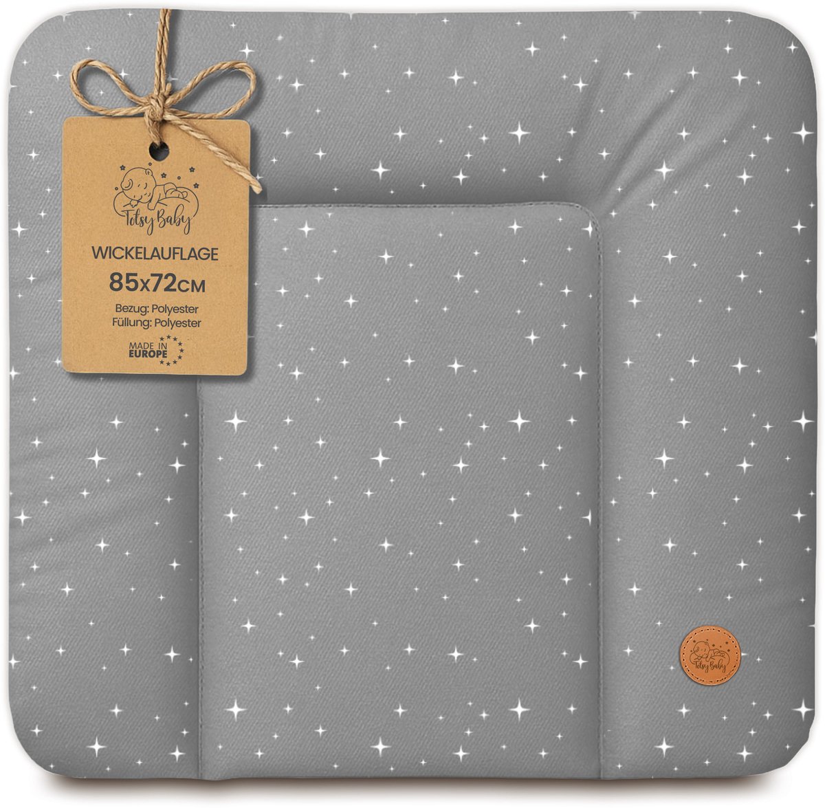 Verschoonmat Waterdicht Afwasbaar Baby 85x72 cm - Voor Verschoningsmeubel Verschoningselement Commode Wasmachine Zachte Hygiënische Mat Makkelijk Schoon Te Maken Oeko-Tex Galaxie B
