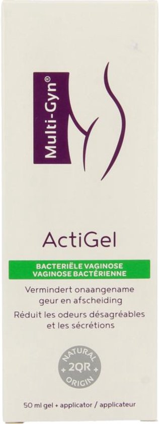 Multi-Gyn Actigel 50 ml - Vaginale behandeling tegen bacteriele vaginose, Intieme Hygiene voor Vaginale Gezondheid, effectief tegen vaginale geur en abnormale afscheiding, Direct verzachtende werking, Klinisch bewezen, incl. applicator