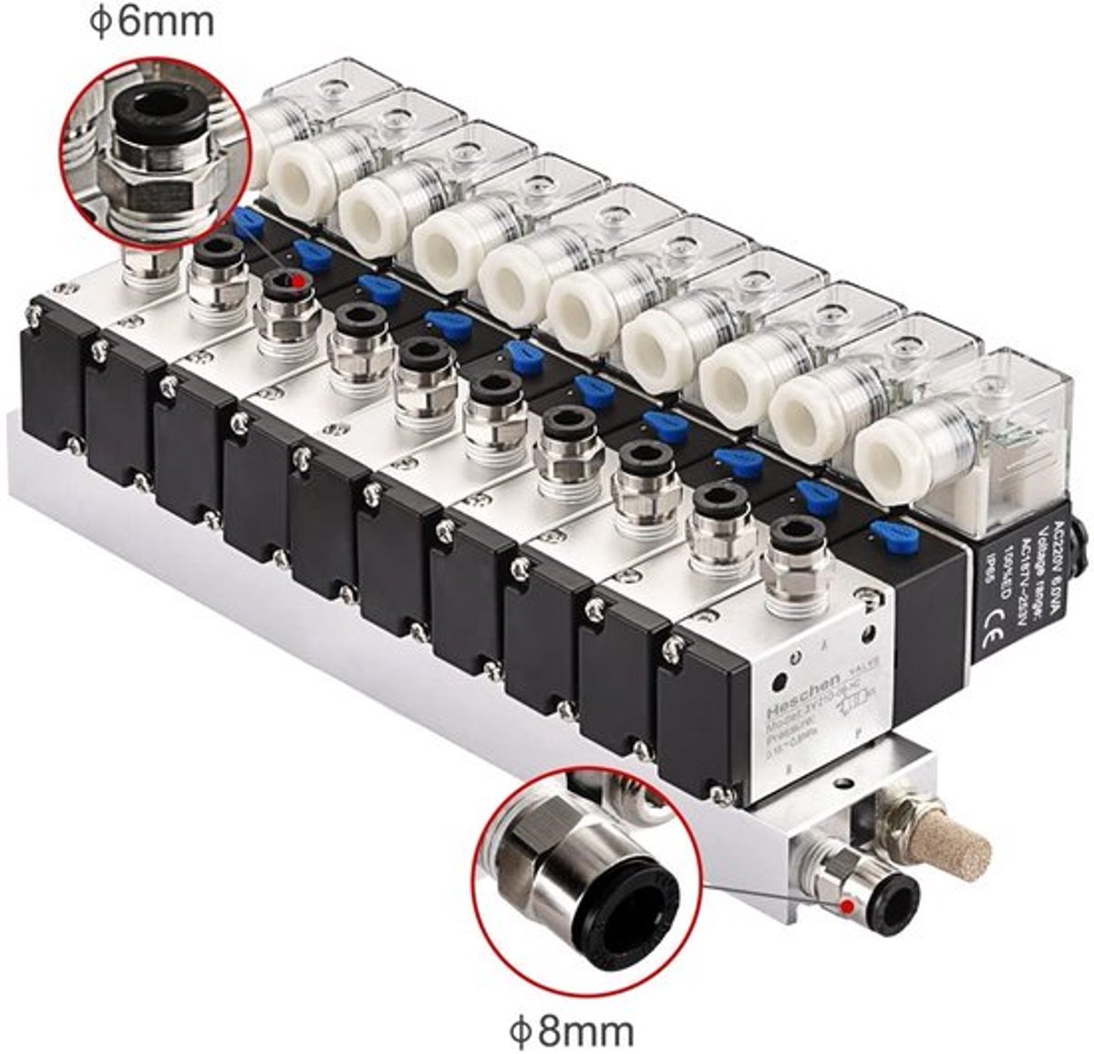 SPHProducts - Elektrische pneumatische magneetventiel - 3/2 manier