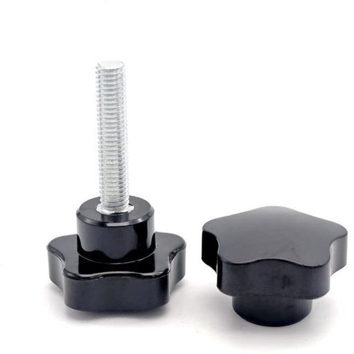 Store_9 - Klemknop - Star Knob Grip - Zwart - Vrouwelijke Draad