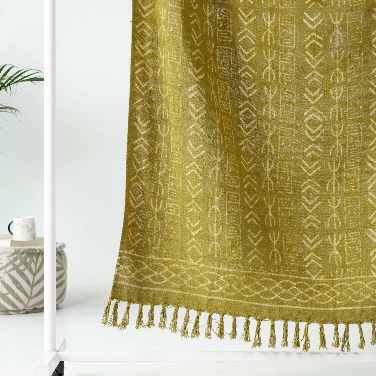 Plaid met Patroon | SierPlaids | Sofa Throw for all Seasons | 120x160 cm | Met Franjes | 100% Katoen