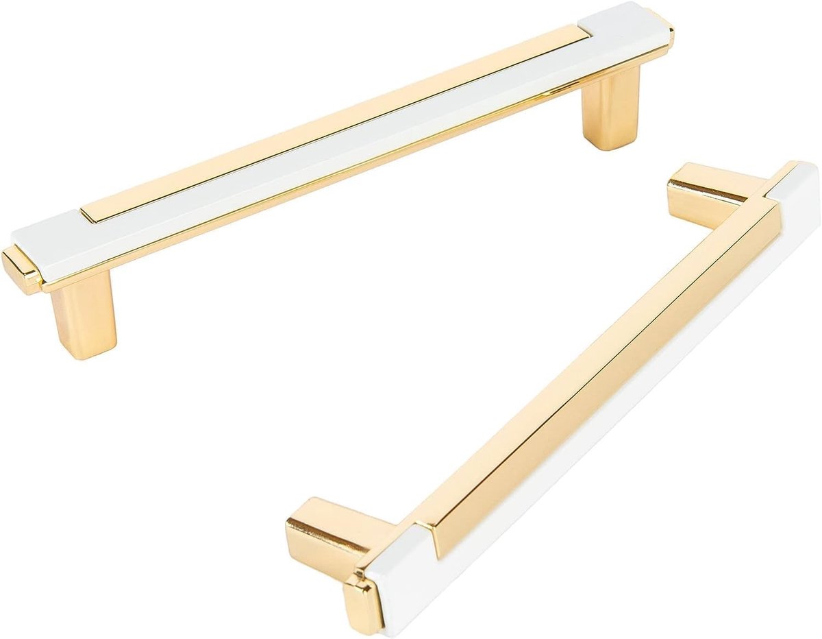 Moderne gouden keukenkast handgrepen 128mm - 6 stuks, stijlvolle handgrepen voor kasten en slaapkamers, perfect voor meubels en renovaties