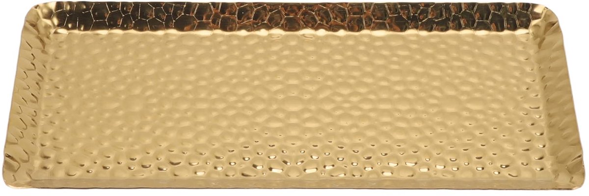 Dienbladen, 25x11cm/9,8x4,3in handdoek gehamerde dienbladen dienblad roestvrij staal multifunctioneel vaatwasmachinebestendig dessertbord voor thuisrestaurant zilver (2)