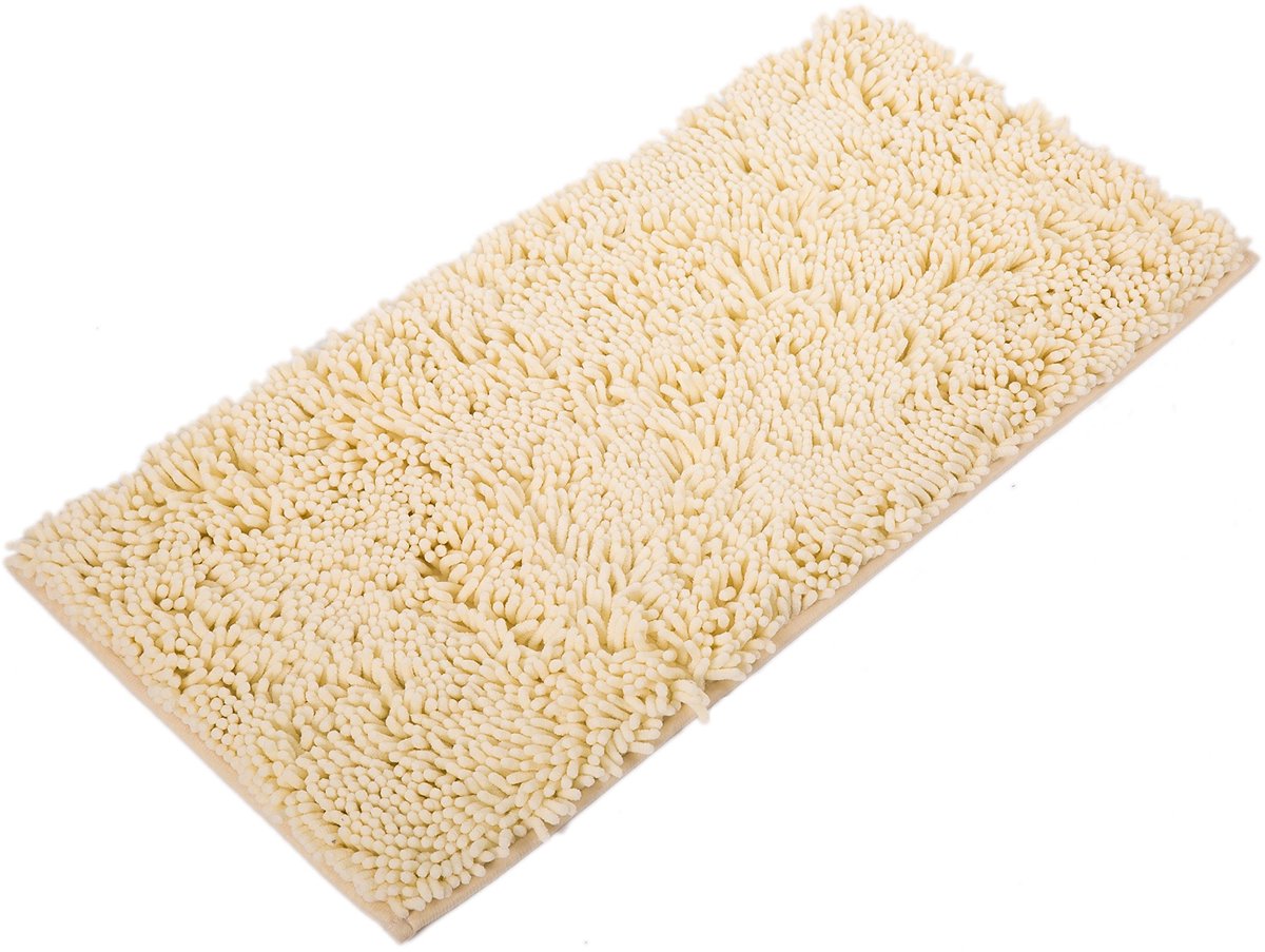Badmat Met Absorberende Zachte Chenille Stof Badkamer Tapijt 82X40cm | - 82x40cm