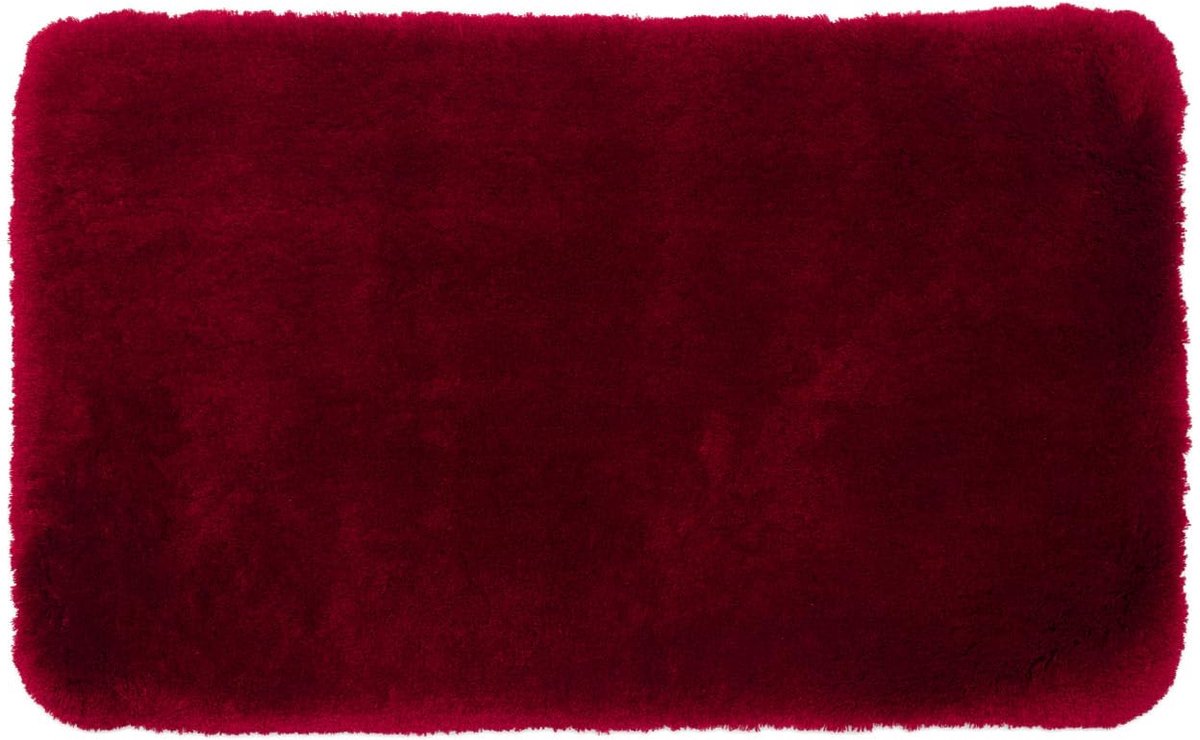 Deluxe, Badteppich, 50x70cm, 100% PES, mit Antirutschbeschichtung, Fb. bordeaux