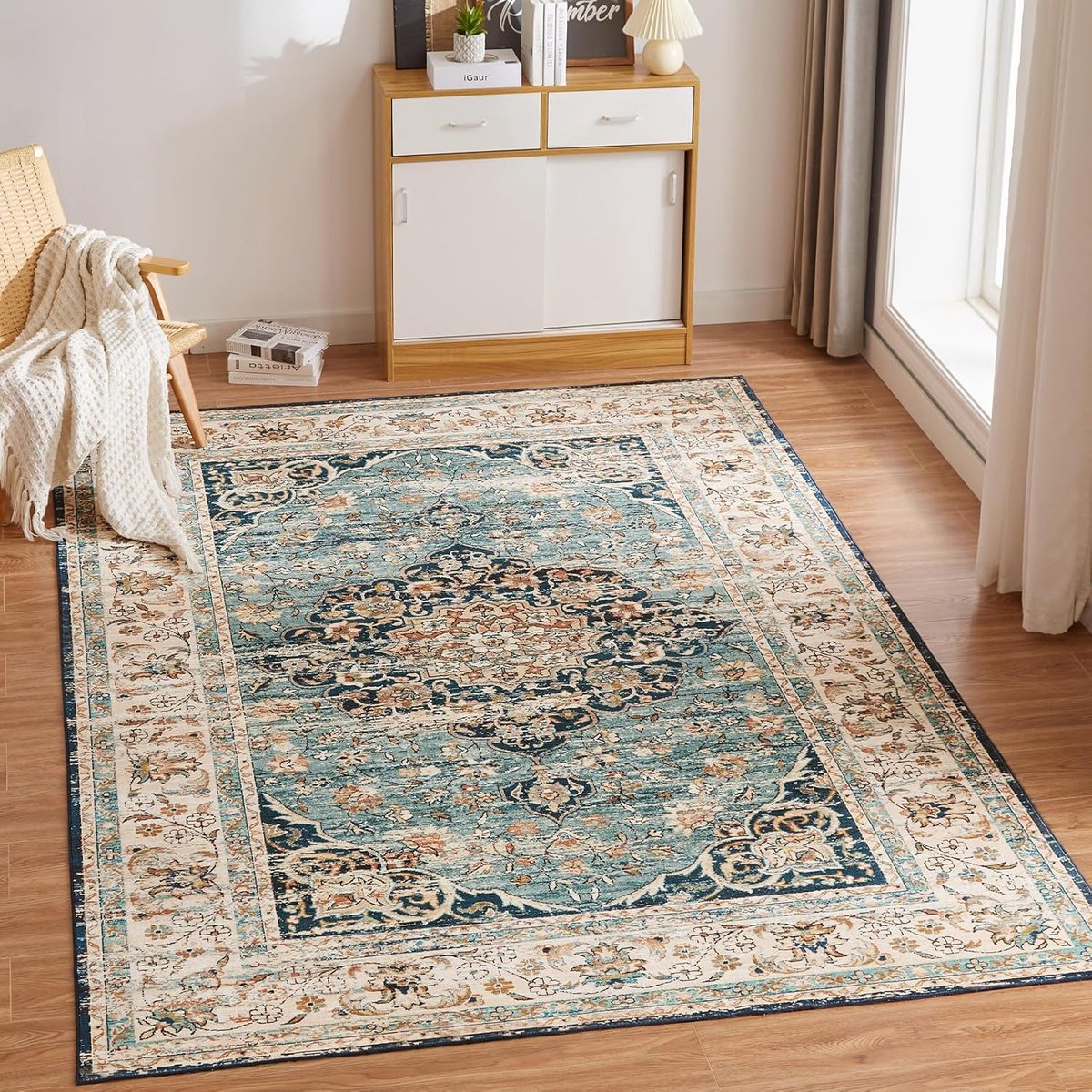Vloerkleden voor woonkamer, grote vintage vloerkleden voor slaapkamer, zachte kortpolige tapijten antislip tapijt, traditioneel oosters tapijt voor keuken, eetkamer, buiten