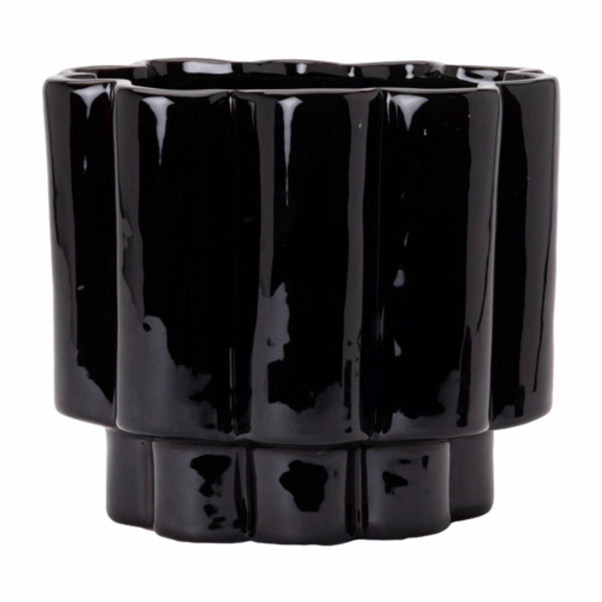 By fonQ Ceramic Vaas Ø23 cm - Black