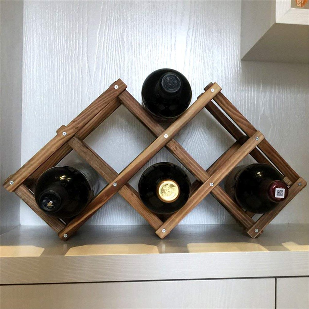 Wijnrek neo-klassieke wijnfles rek bar display rek installatie keuken wijnrek