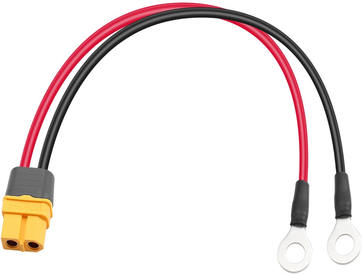 O-ringklemkabel, 14AWG bus naar klemmen, verlengkabel voor zonnepaneelkit en batterijlading (0,3 m)