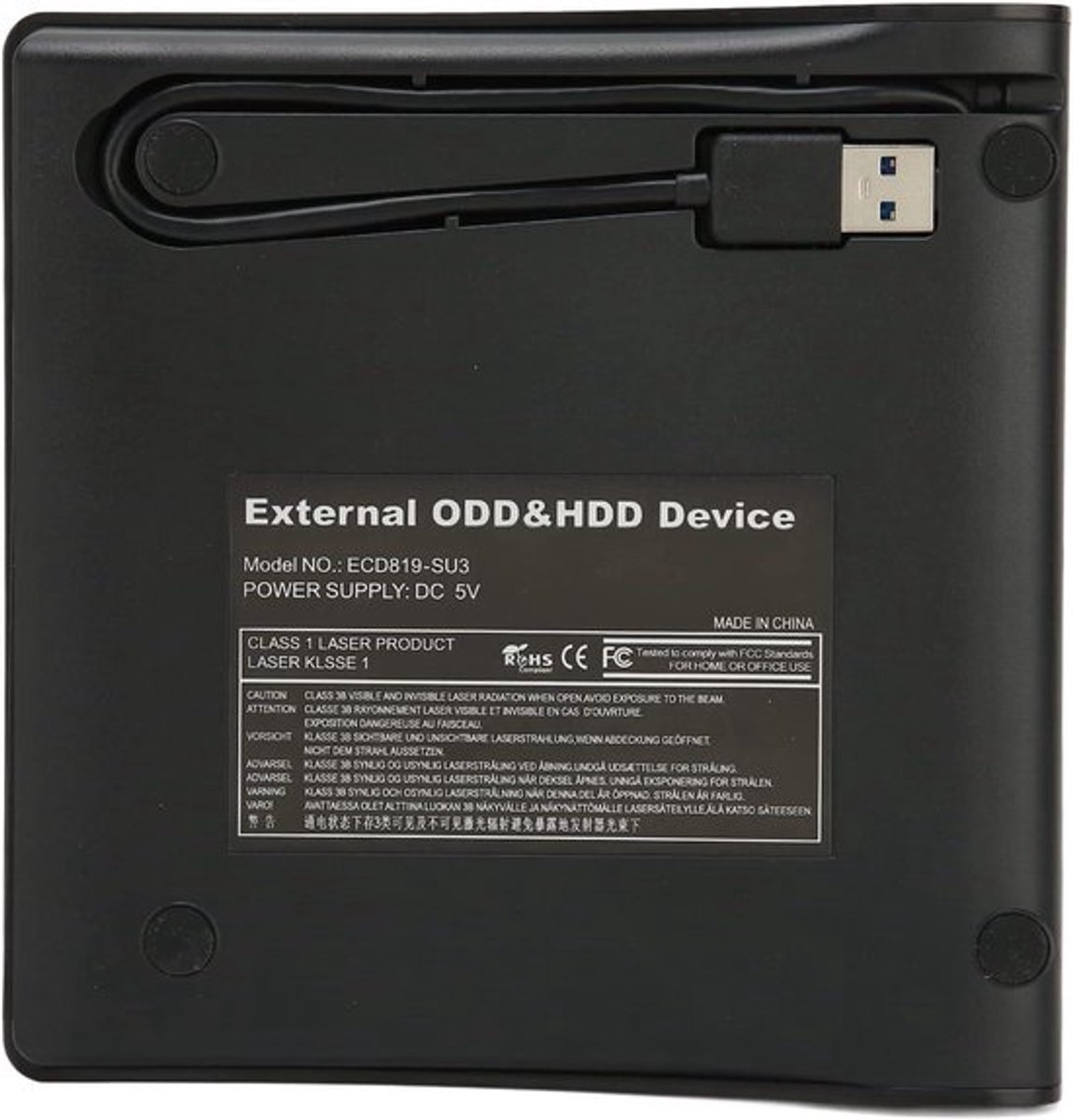 Dailygoody - Externe DVD-behuizing - USB 3.0 - Ultradun ontwerp