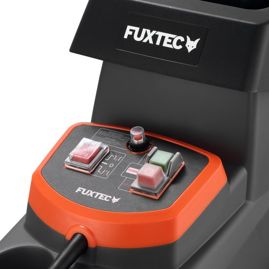 FUXTEC elektrische tuinversnipperaar FX-EGH2800B, rolversnipperaar 2800W met omkeerrotatie, geluidsarm 91,7dB(A), 44mm snijdikte, 60L opvangbak, overbelastingsbeveiliging en veiligheidsuitschakeling van FUXTEC — afbeelding 3
