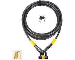 VINZ Kibo Kabelslot 10 Meter Lang - ART, VBV, CCV Gekeurd Bootslot Verzekering - 20mm Dikke Kabel - 1000cm