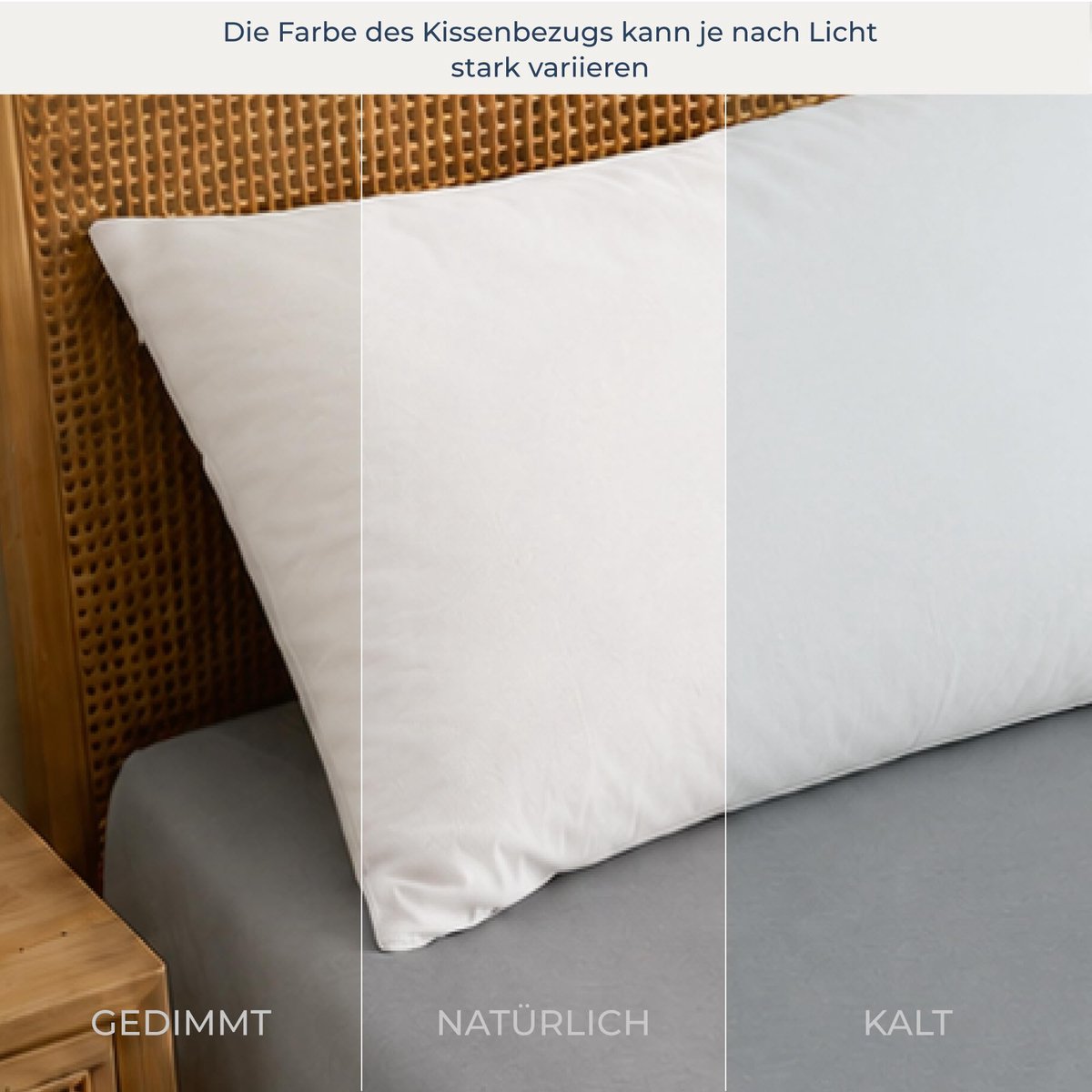 Kussensloop 60x60 cm, set van 2 - Kussensloop 60x60 cm van microvezel met ritssluiting - Wit kussensloop, Oeko-Tex