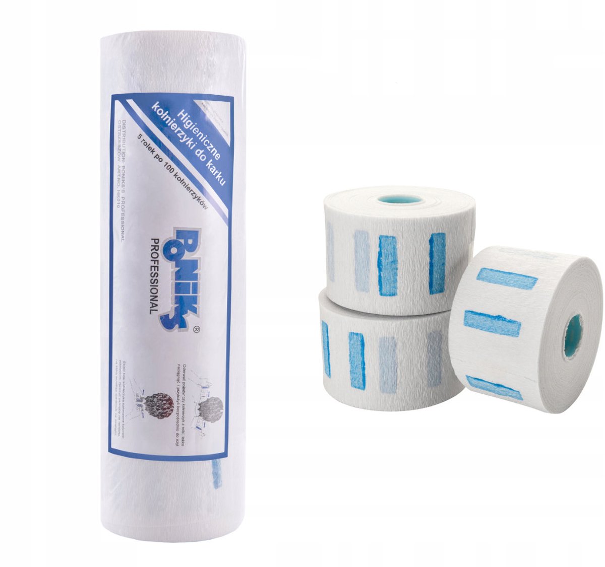 Poniks Papieren Kragen voor Kappers - Beschermende Kraag - 5x100 stuks, zelfklevend, elastisch
