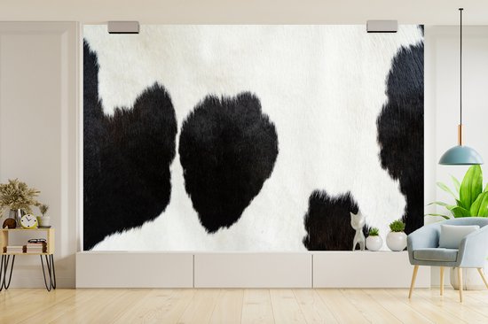 Papier peint photo peint photo vinyle - Peau de vache imprimé animal largeur 330 cm x hauteur 220 cm - Tirage photo sur papier peint (disponible en 7 tailles)