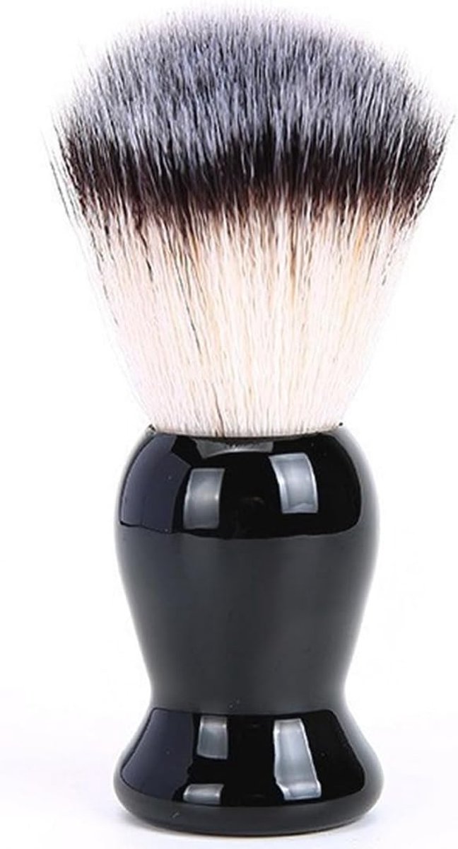 scheerkwast, 1 stuk, 8,5 cm, voor mannen en gezicht, accessoires, zachte haren, zwart