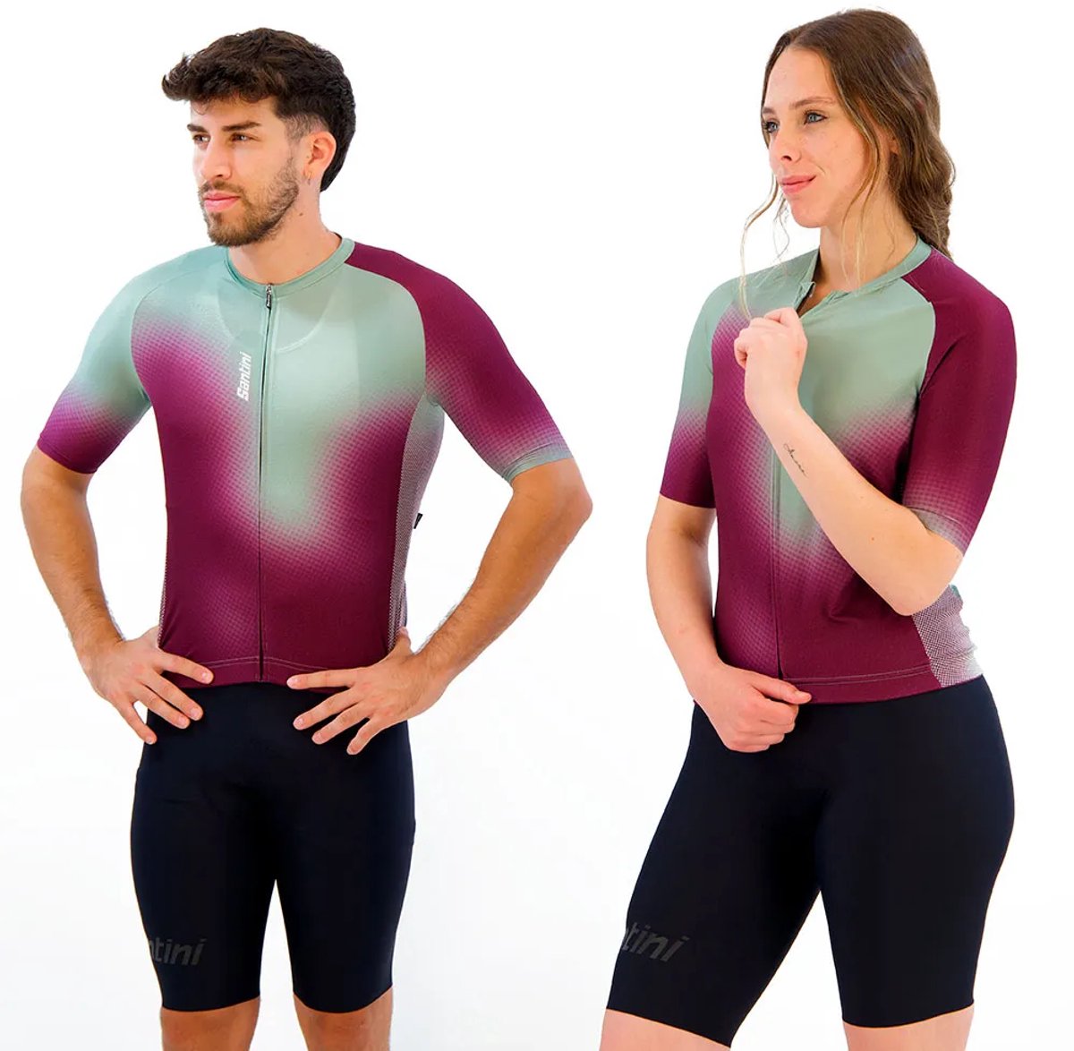 Santini Aura Korte Mouw Wielertrui Veelkleurig 2XS