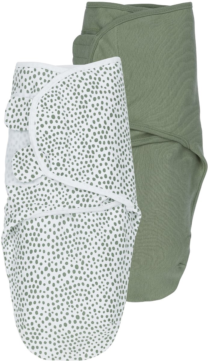 Baby Cheetah/Uni inbakerzak, verpakking van 2 stuks, eerste uitrusting voor pasgeborenen (inbakerdoek voor baby's vanaf 0-3 maanden, zacht slaapcomfort, ademend en vochtabsorberend, slaaphulp),