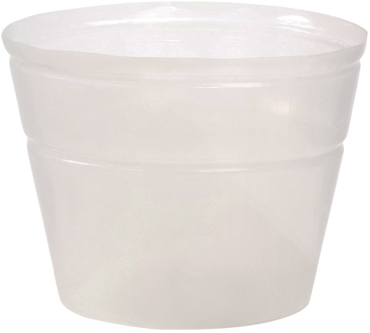 Plantenpot, flexibel, Ø 25 cm, hoogte 15 cm, kunststof, transparant