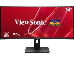 Viewsonic VA VA3420C-2 computer monitor 86,4 cm (34") 3440 x 1440 Pixels UltraWide Quad HD LED Zwart