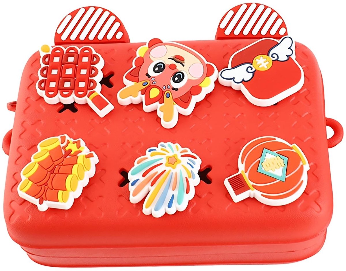 Dailygoods- Kinderkameratas Schokbestendig - Kindercamera Schoudertas - EVA - Geschikt voor Kinderen vanaf 3 Jaar - Verstelbare Schouderband - Grote Capaciteit - Kindertas