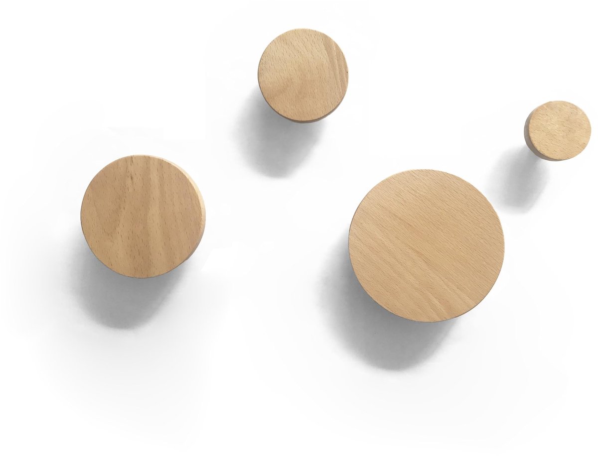 Dailygoods- Jashaak Massief Hout - Wandhaak - Wanddecoratie - Kapstok - Hal/woonkamer/slaapkamer - Uniek design