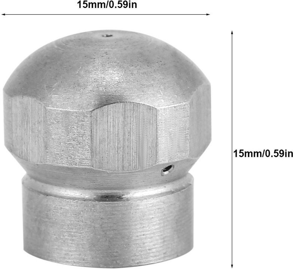 Dailygoods - Reinigingsmondstuk - Hogedrukreinigerslang - Efficiënte reiniging - G 1/8 inch - Pijpreinigingssproeier - Ideaal voor afvoeren en leidingen